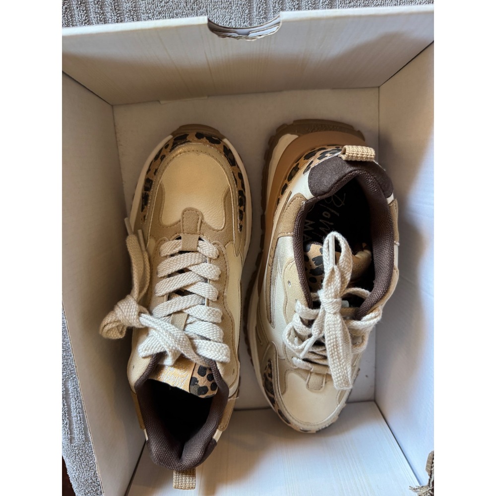 Blowfish Malibu Leo Gold Leopard Sneakers Tan Animal Print Shoes Womens
6 NEW
